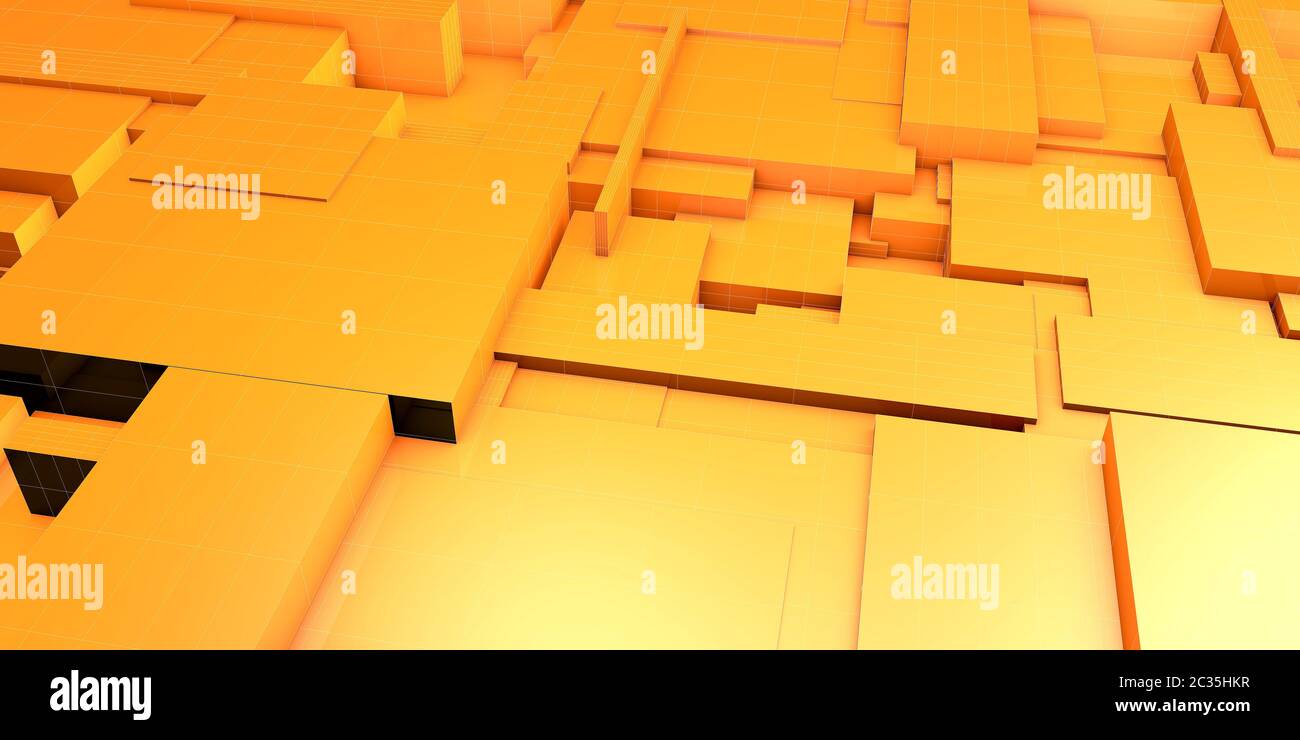 Management Strategy with Cubes Fitting Together Concept Stock Photo