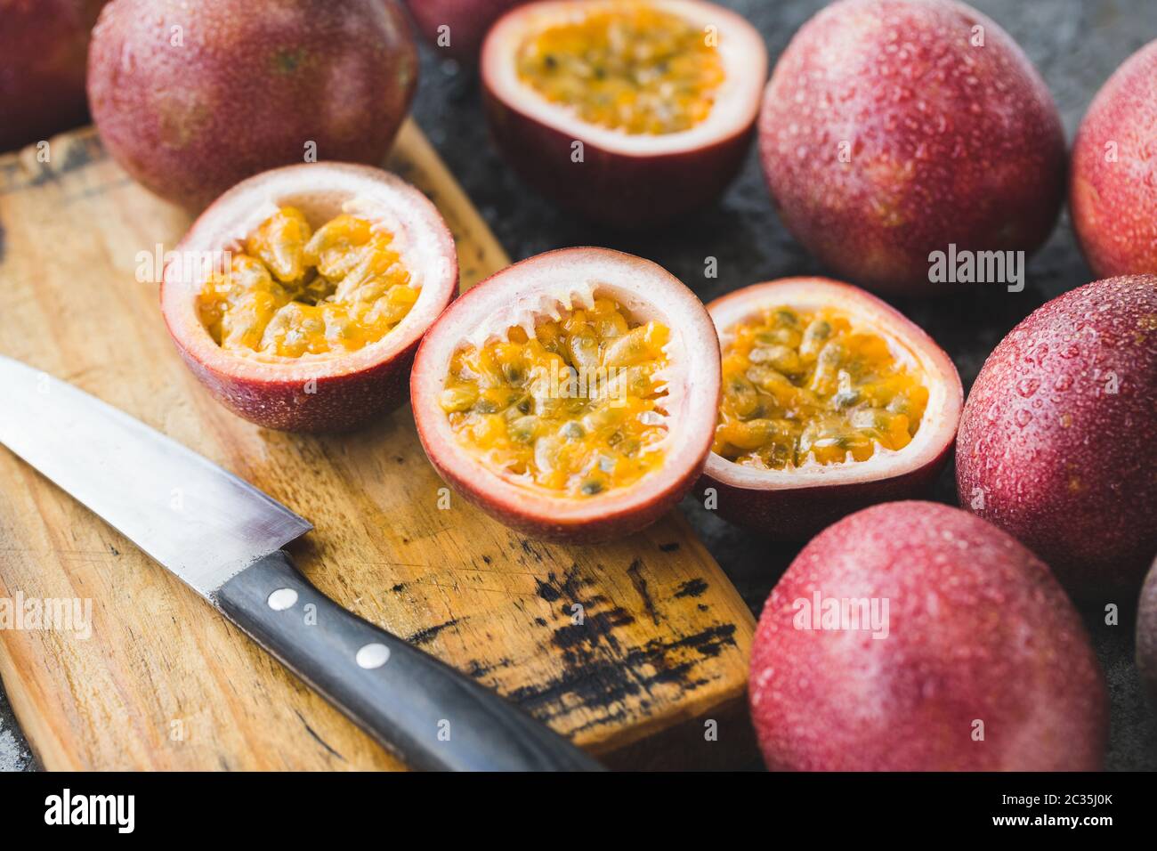 Fresh passion fruit hi-res stock photography and images - Alamy