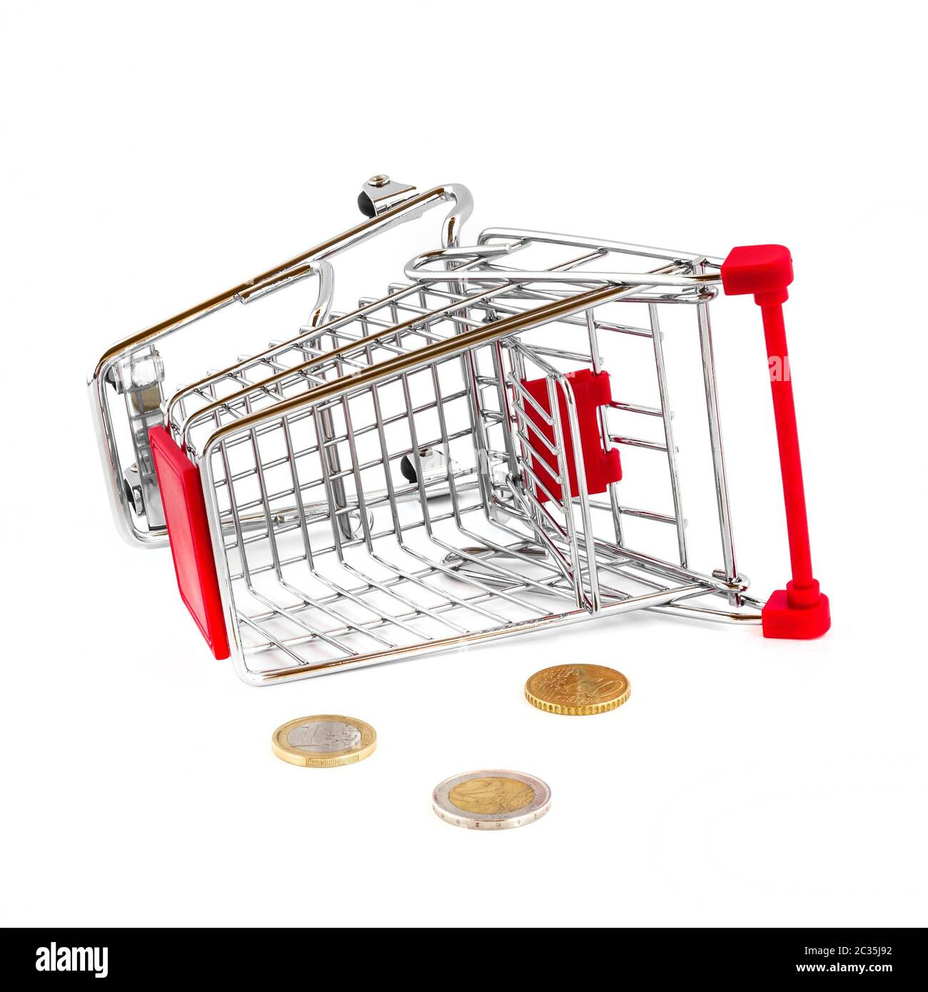 Broken shopping trolley Cut Out Stock Images & Pictures Alamy