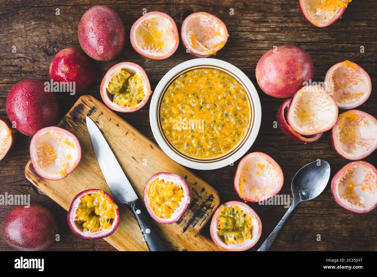 Fresh passion fruit hi-res stock photography and images - Alamy