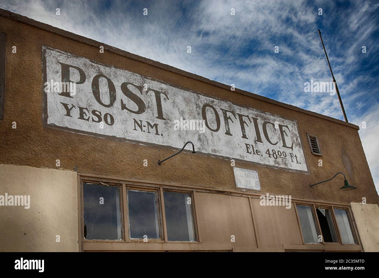 Yeso, New Mexico which it falling into being a ghost own and with only 2 occupants postal