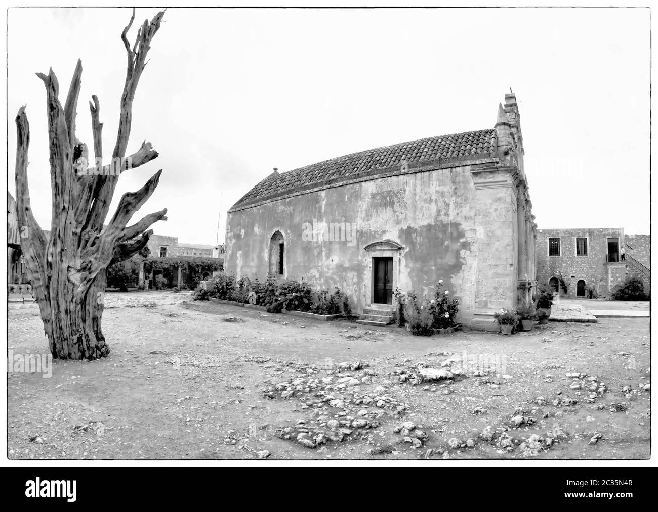 Monastery Arkadi, Crete Stock Photo