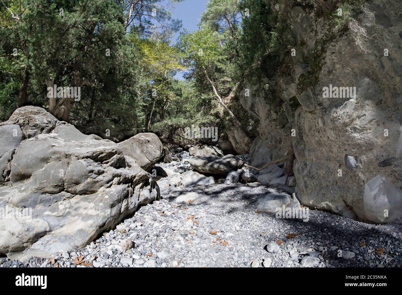 Samaria Canyon, Crete Stock Photo