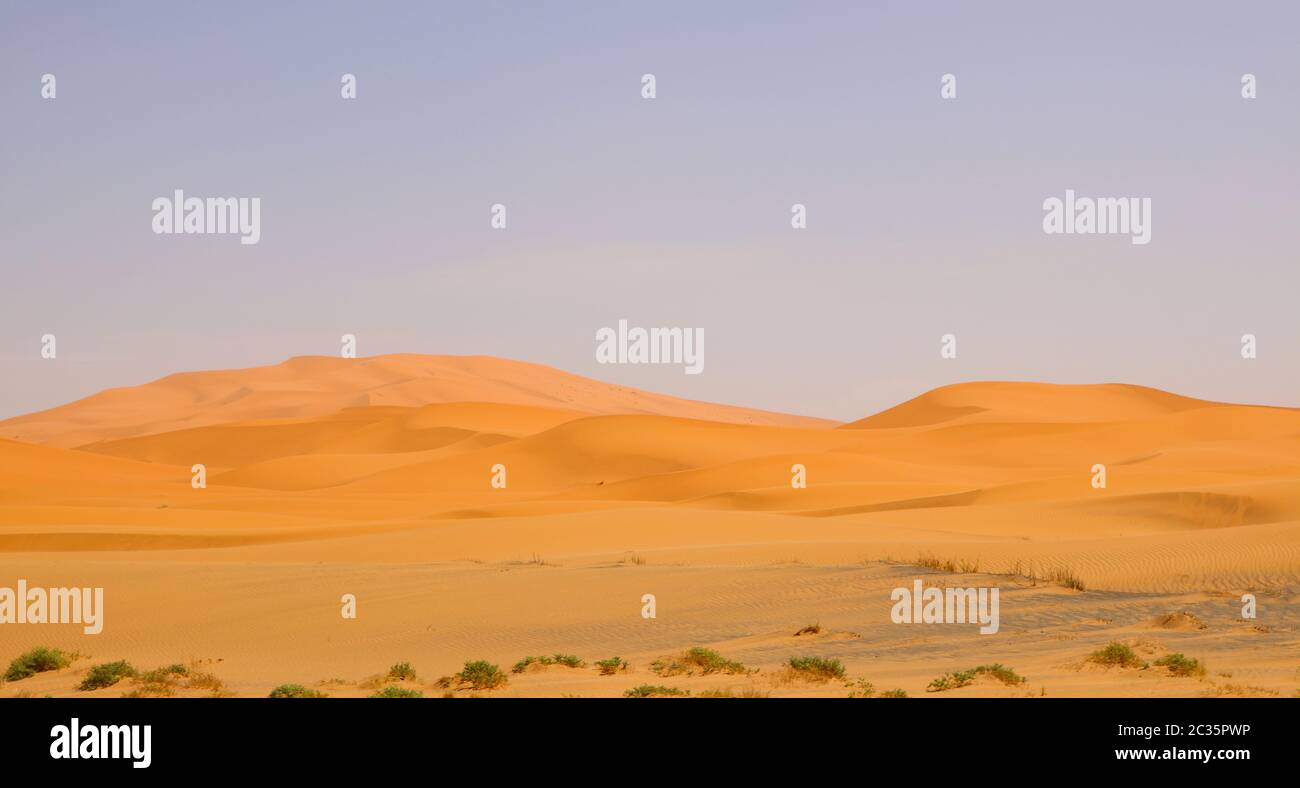sahara desert dunes at sunset, in Morocco Stock Photo - Alamy