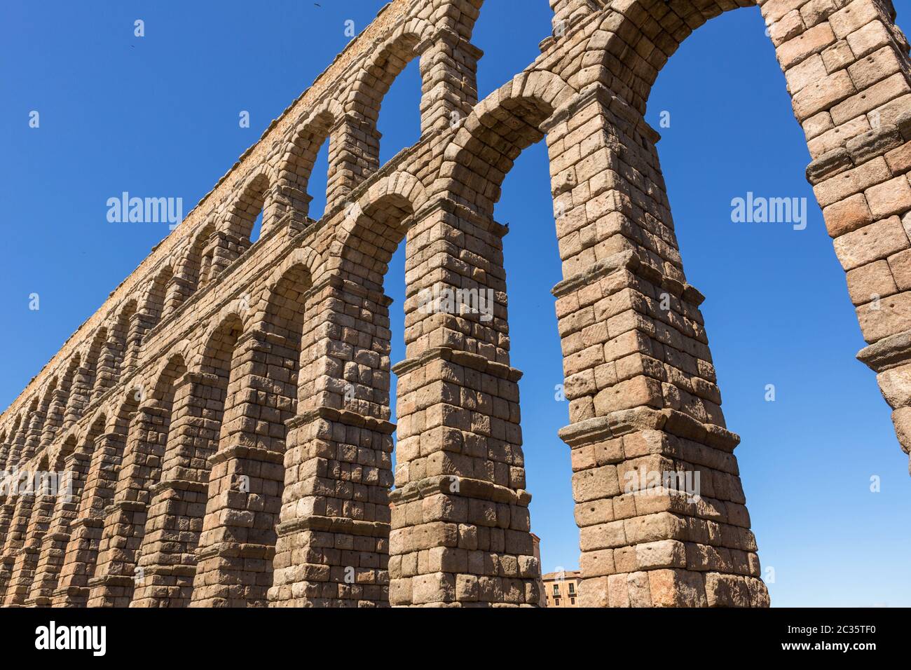 Segovia Aqueduct, ruins of ancient Rome, Segovia, Spain Stock Photo - Alamy