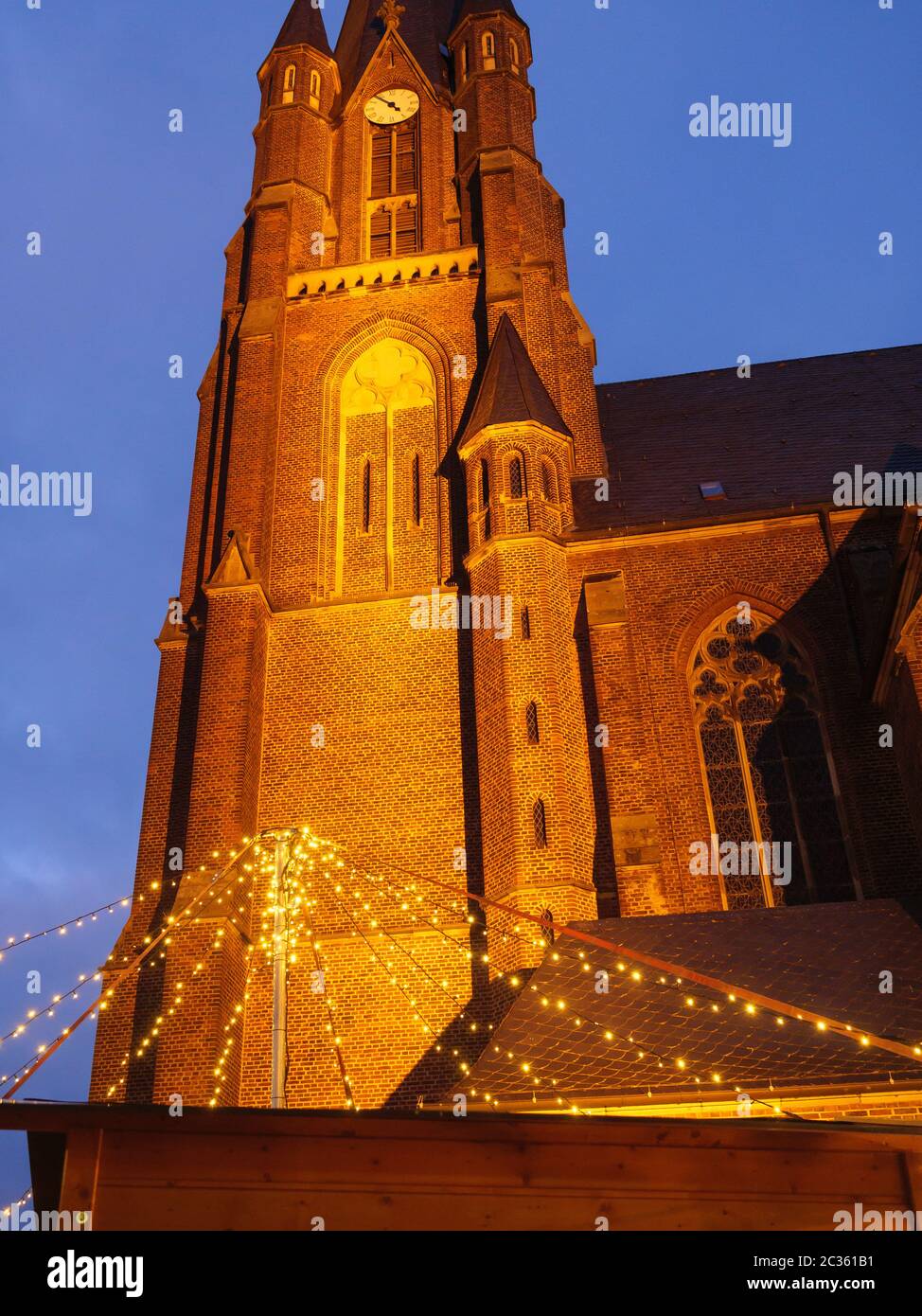 Christmas market in a small german village Stock Photo Alamy