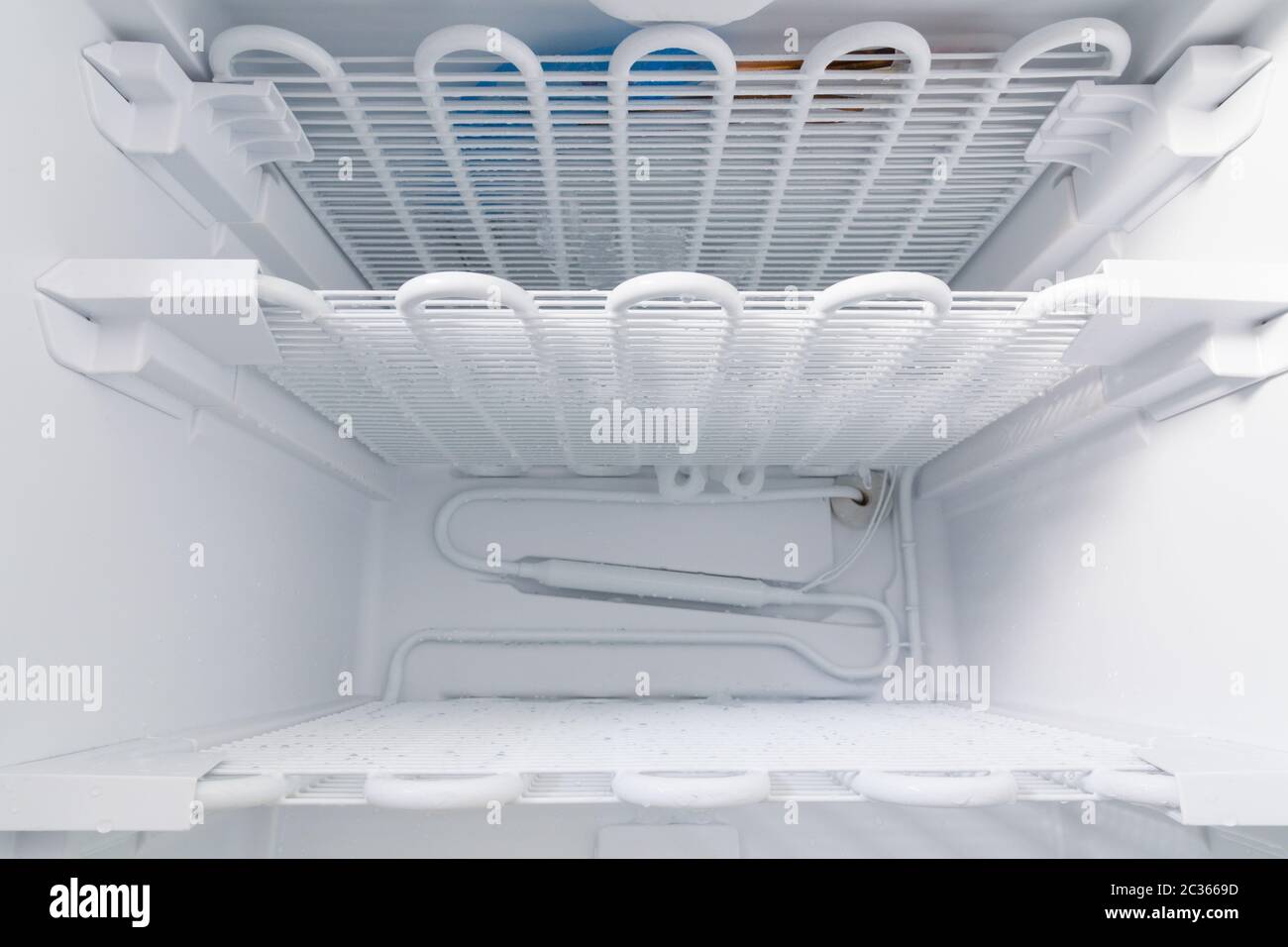 Freezer is defrosted to clean Stock Photo Alamy