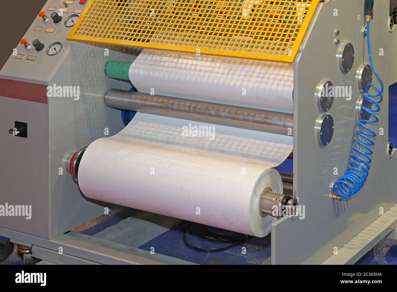Rolls of Paper in Printing Press Machine Stock Photo Alamy