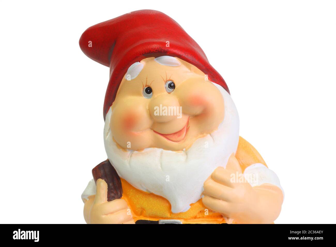 The Classic Garden Gnome Statue isolated on white background Stock Photo -  Alamy