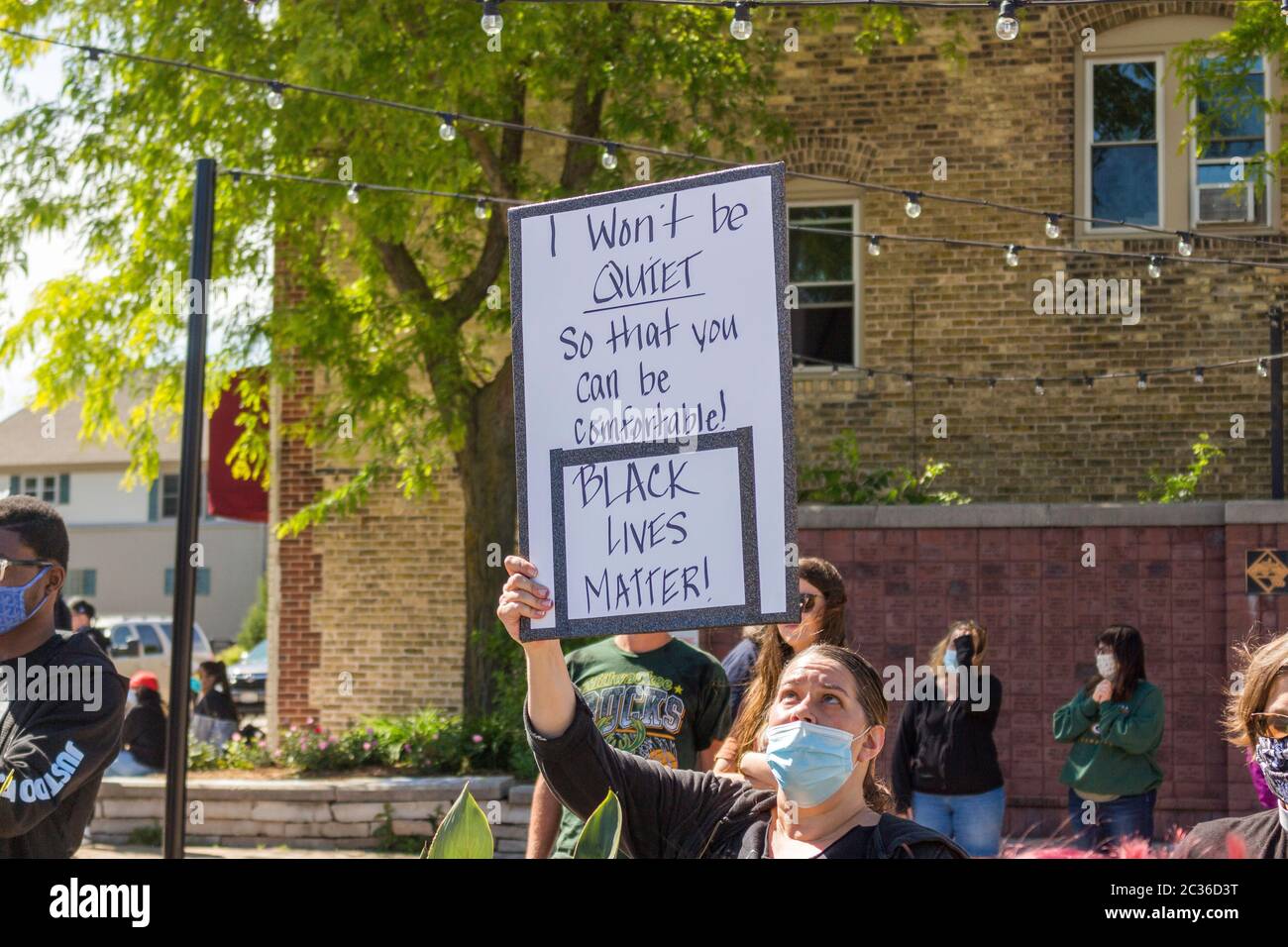 Large Protest Against Police Brutality and Racism; for Police Reform ...
