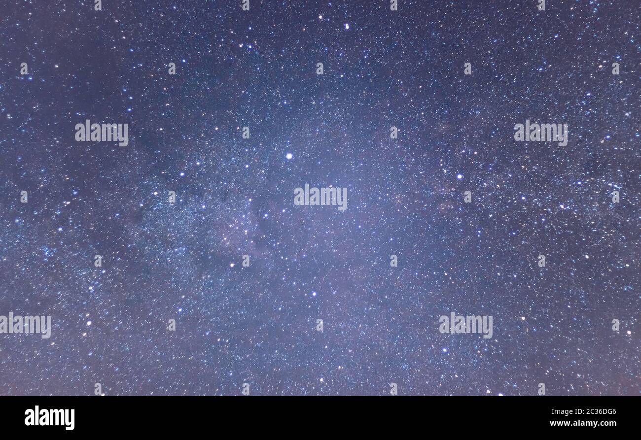 Starry Night Sky Background Stock Photo