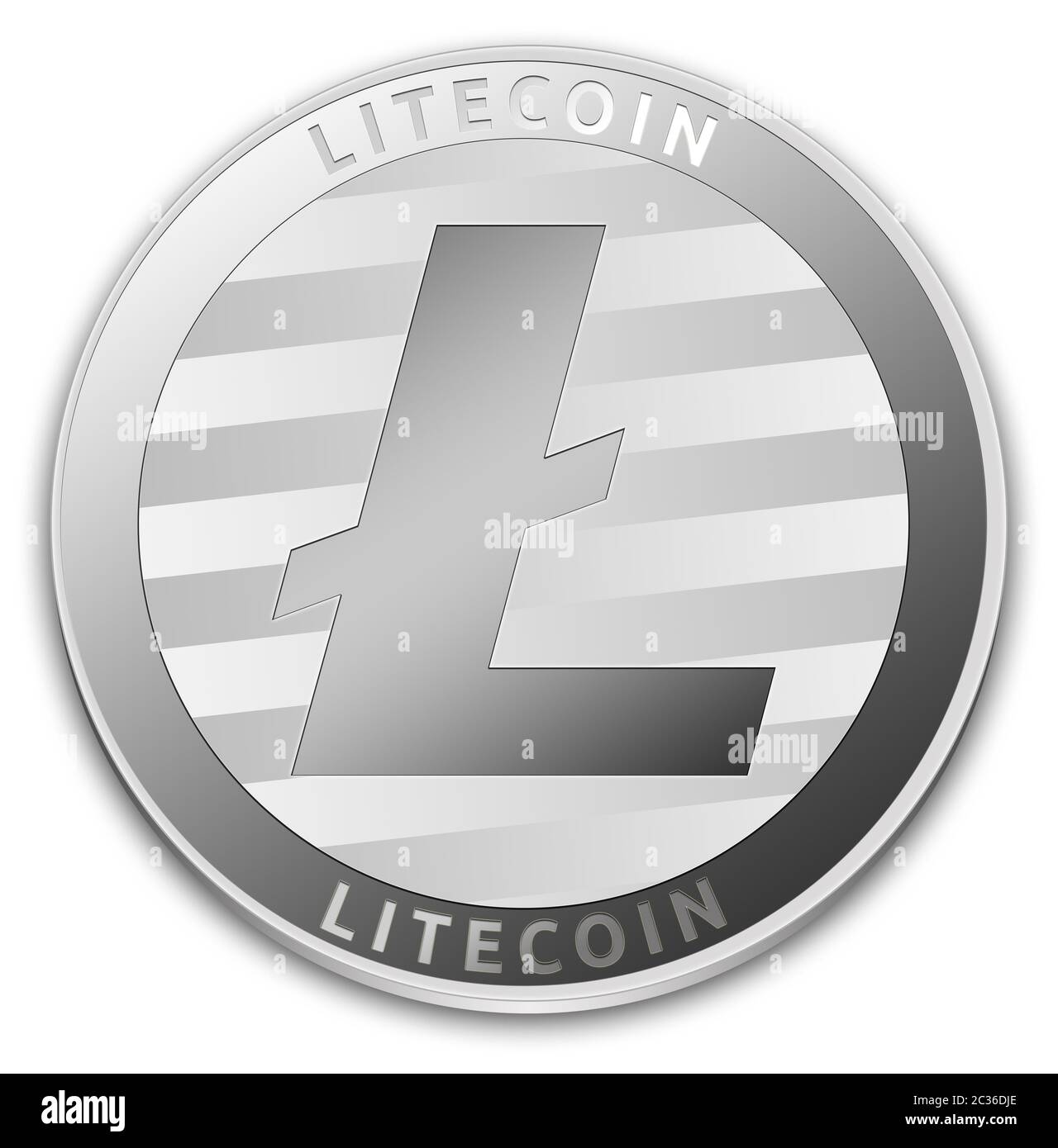 Litecoin icon Cut Out Stock Images & Pictures - Alamy