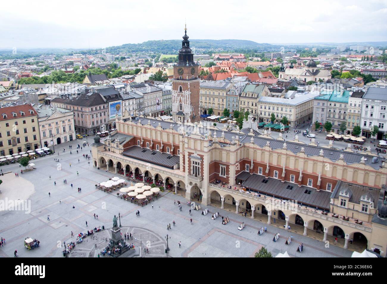 Krakow Market Square Stock Photo - Alamy