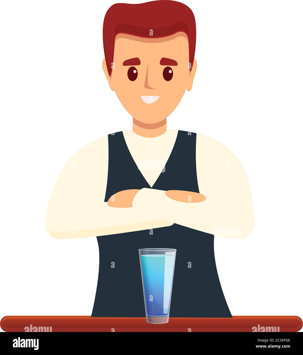 Bartender cocktail icon. Cartoon of bartender cocktail vector icon for web  design isolated on white background Stock Vector Image & Art - Alamy