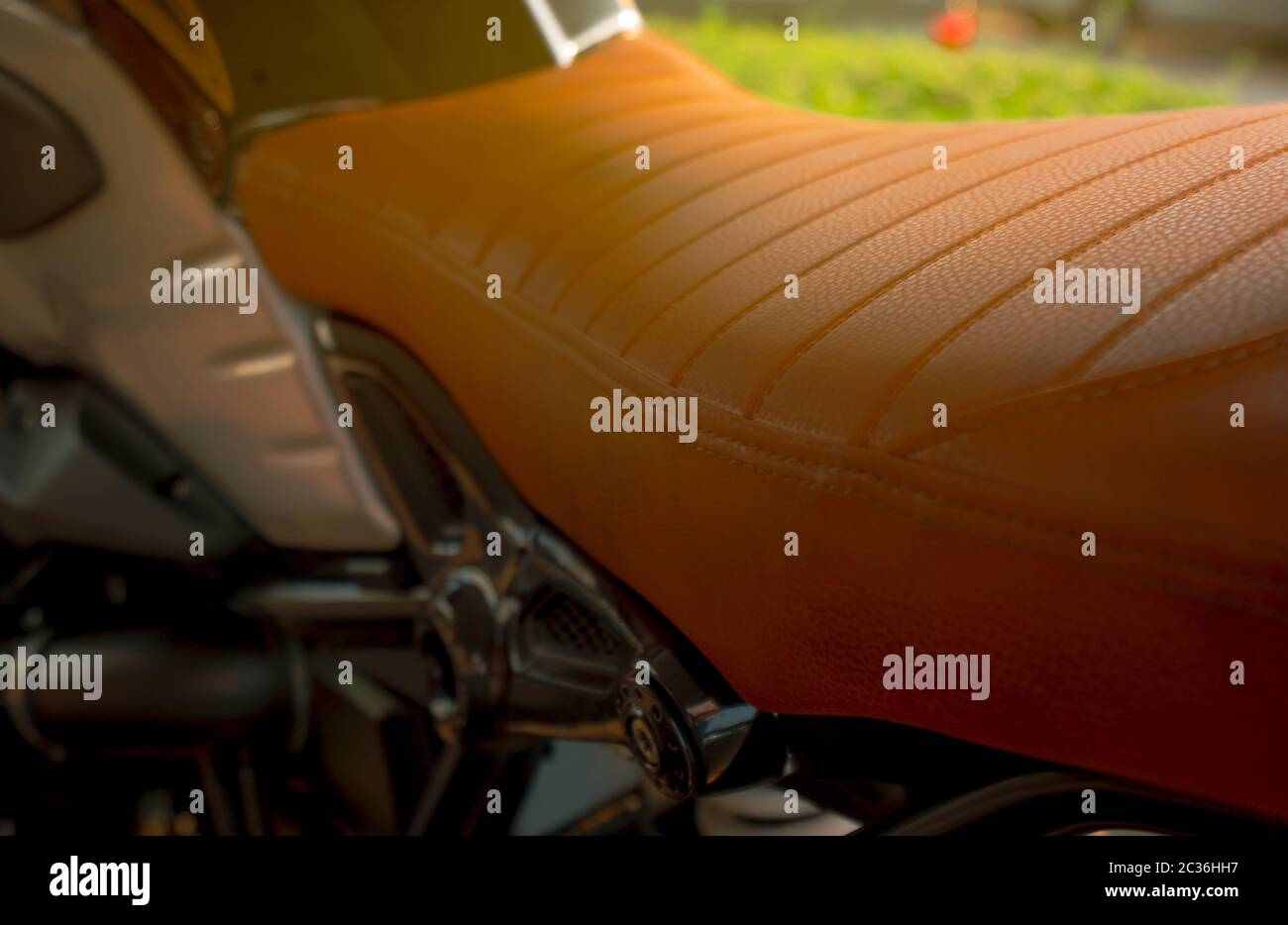 Classic Leather Motorcycle Seat High Resolution Stock Photography And Images Alamy