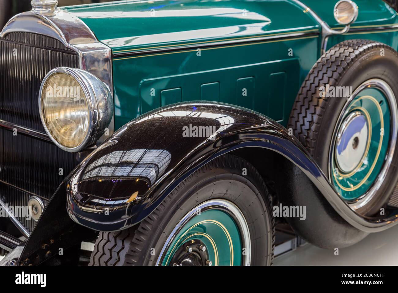 Vintage car - technology background Stock Photo