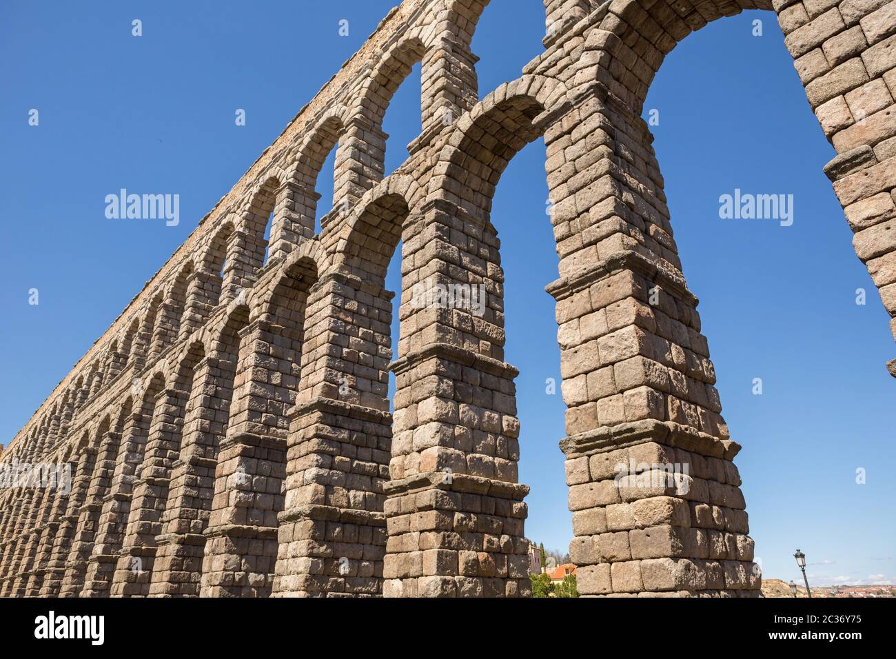 Segovia Aqueduct, ruins of ancient Rome, Segovia, Spain Stock Photo Alamy