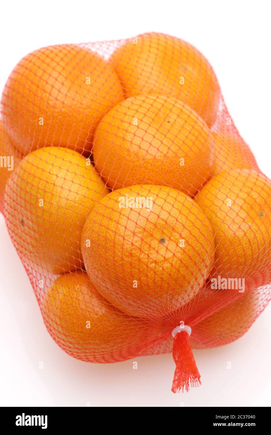 orange mesh backpack