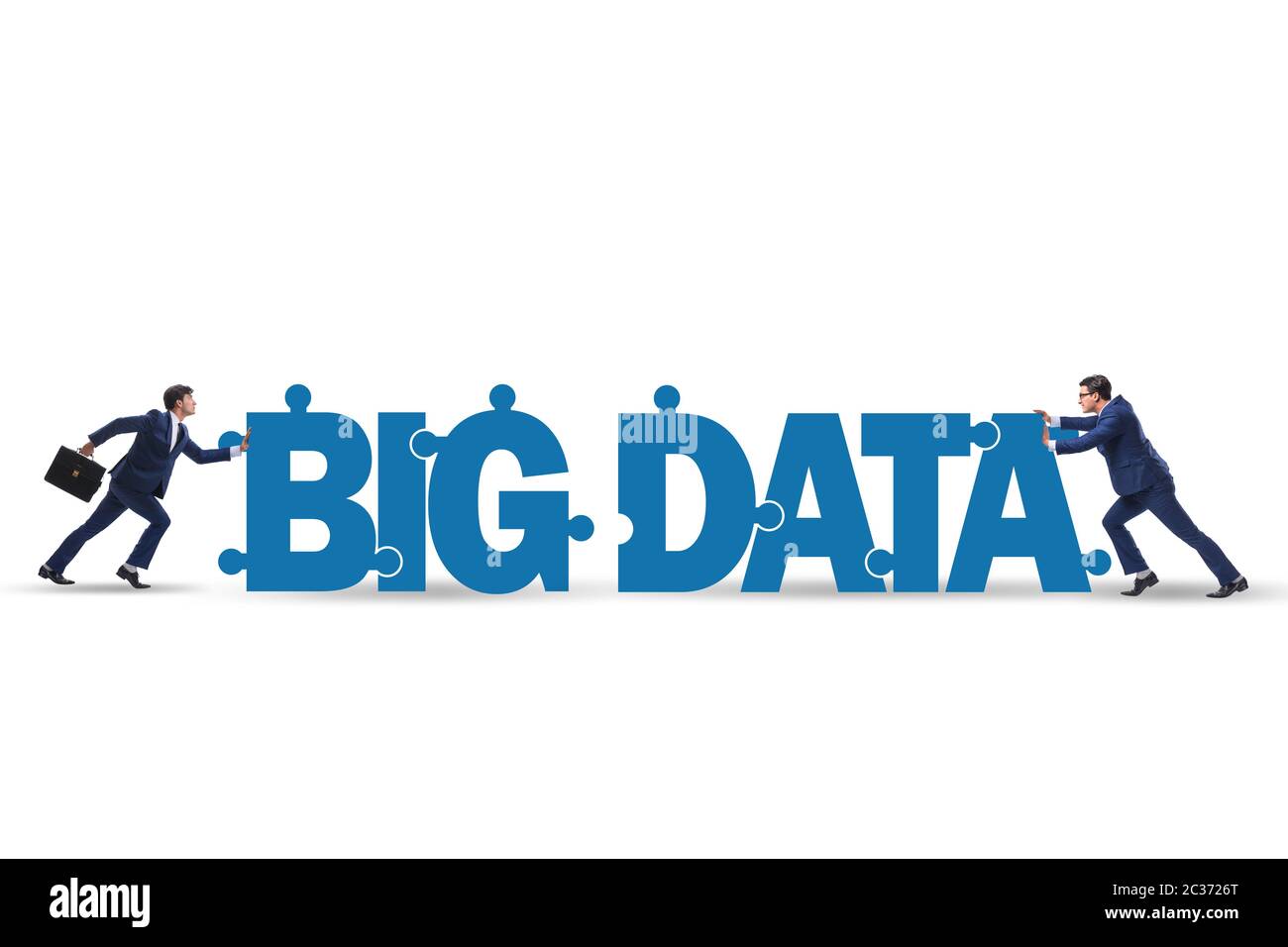 Big data concept with jigsaw puzzle pieces Stock Photo Alamy