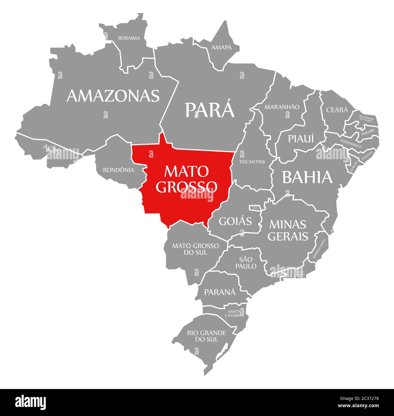 Mato Grosso Map