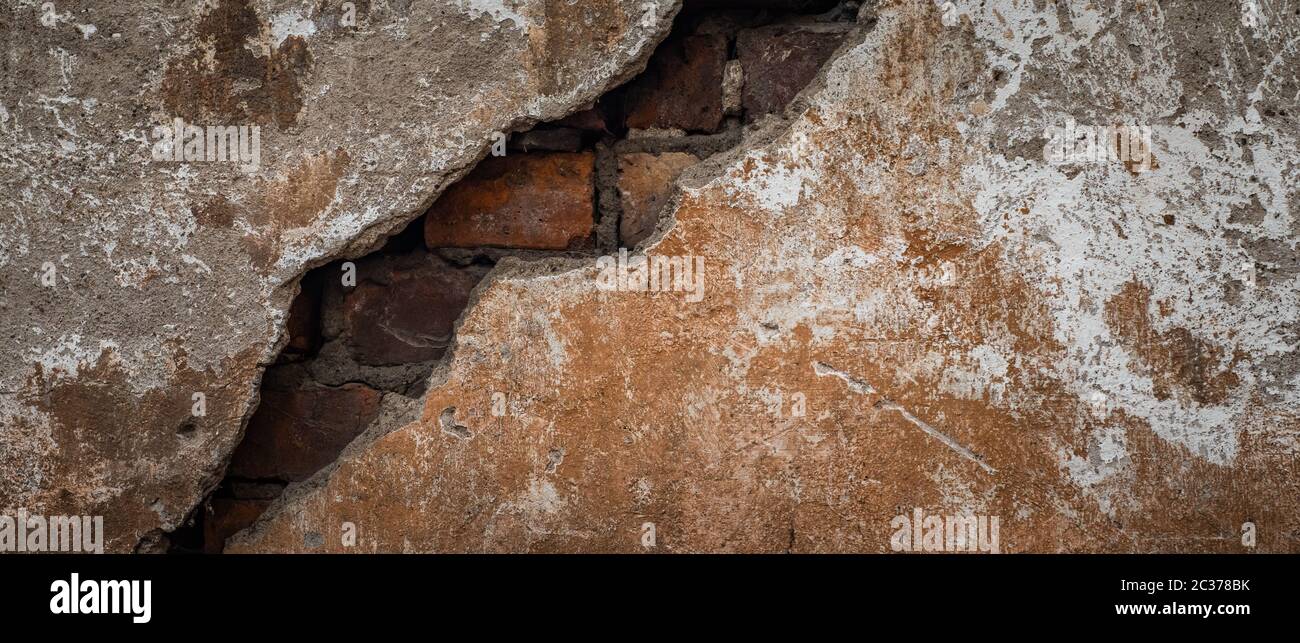 Old grunge brick wall. Nice vintage background. Stock Photo