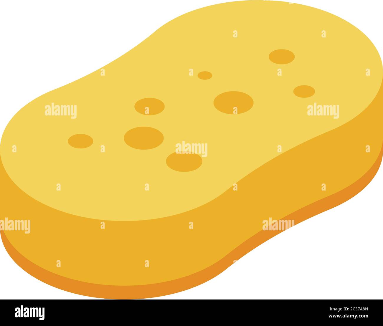 Washing sponge icon, isometric style Stock Vector
