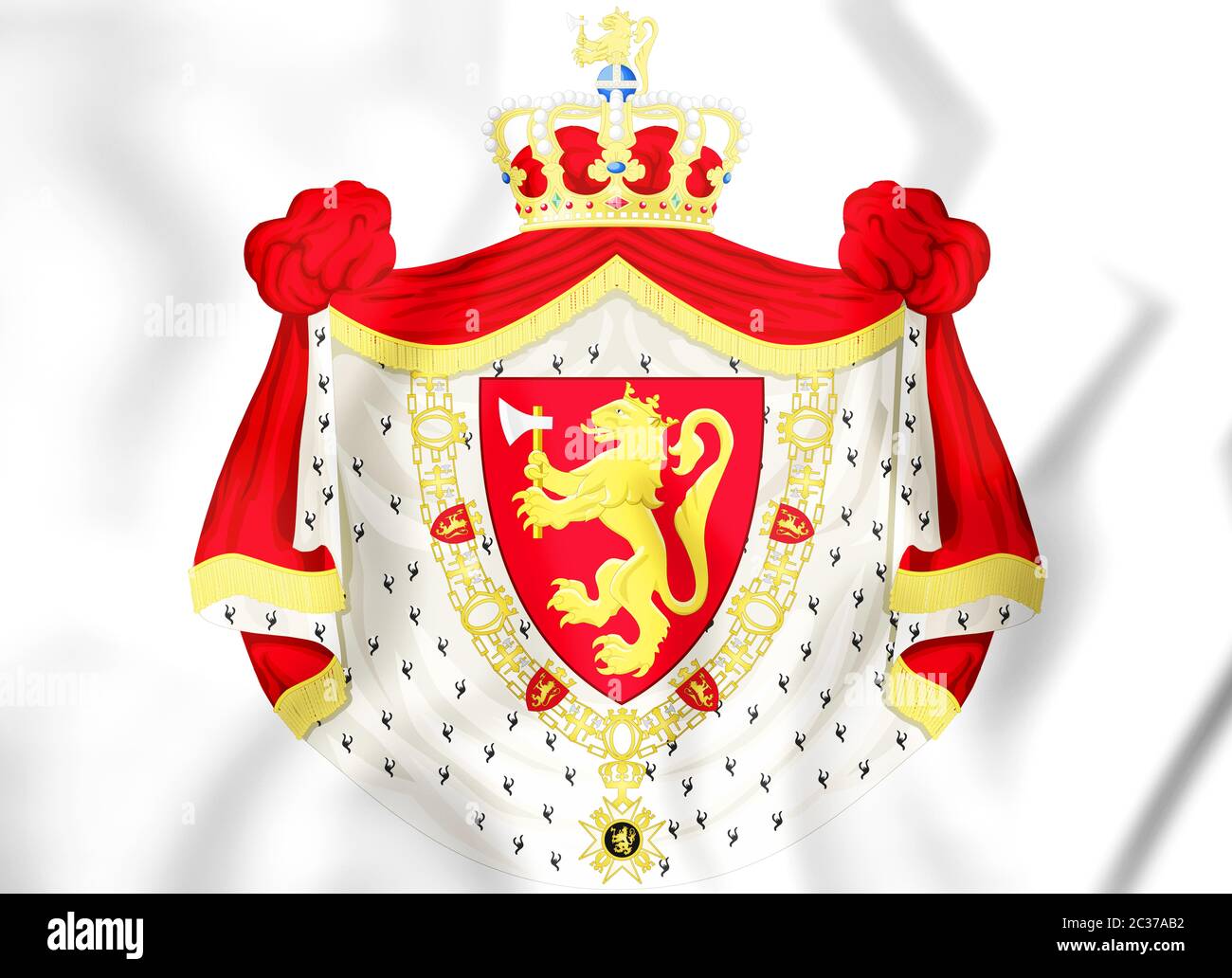 3D Norway Coat of Arms. 3D Illustration Stock Photo Alamy