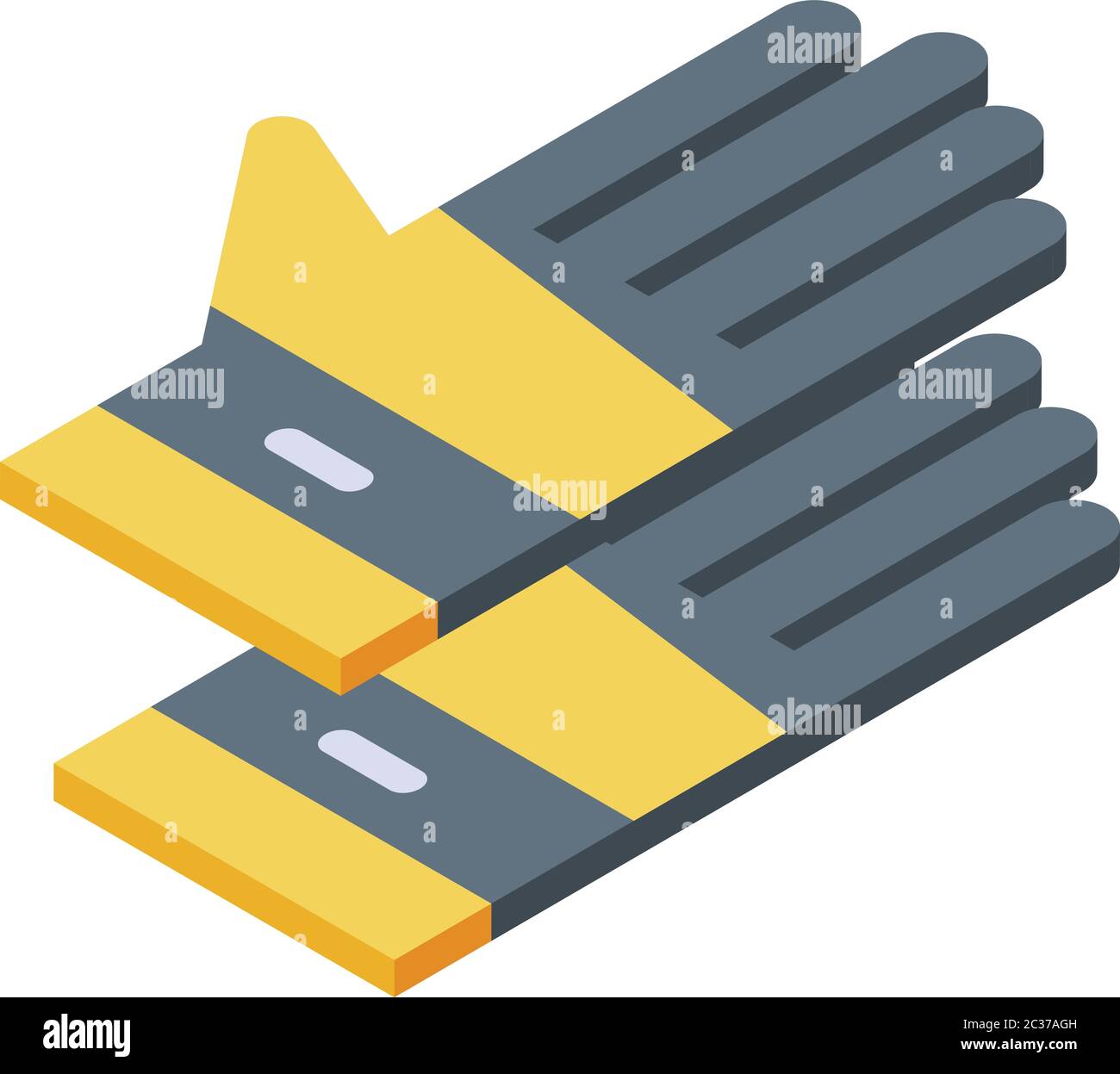 Climber gloves icon, isometric style Stock Vector