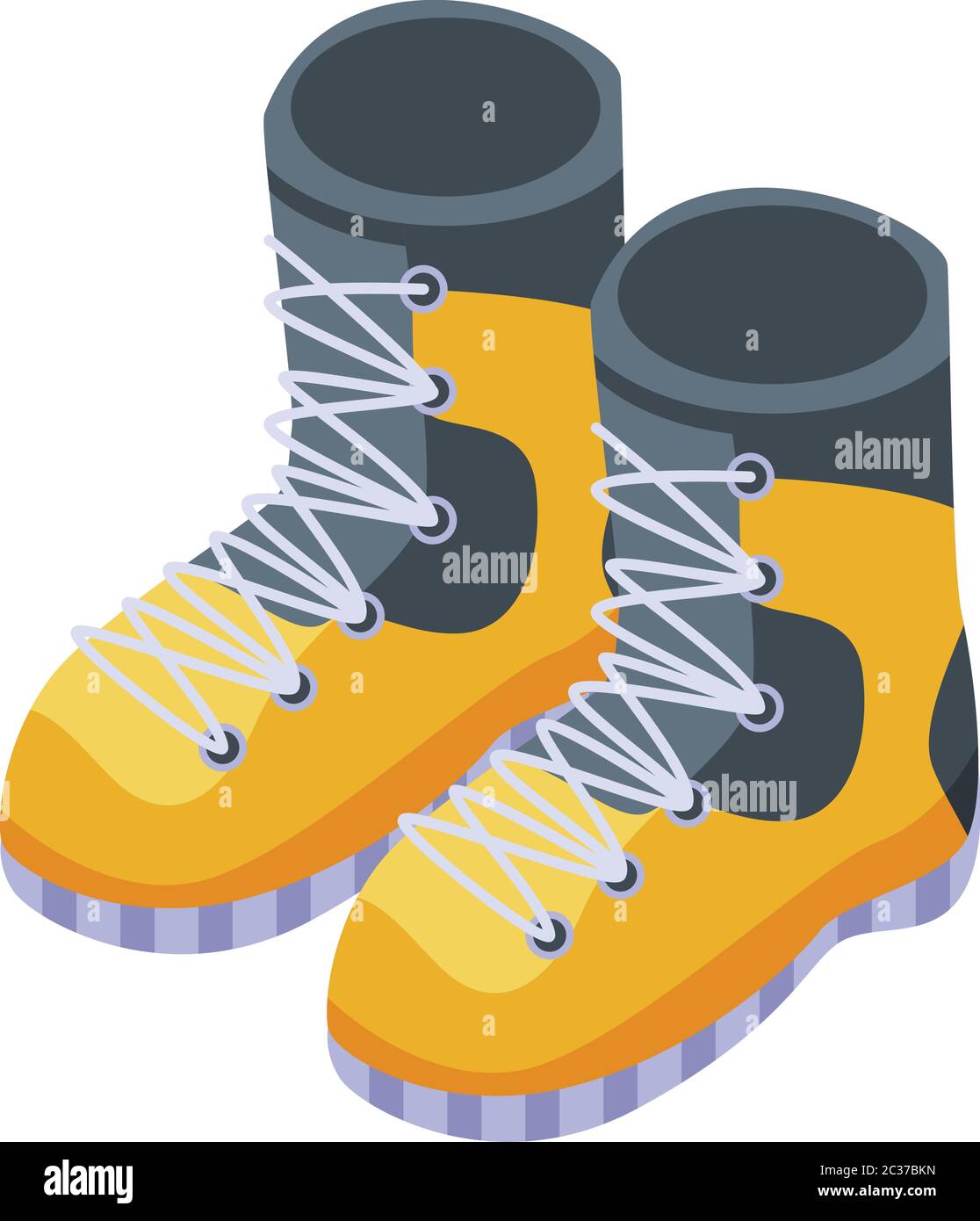 Climber boots icon, isometric style Stock Vector