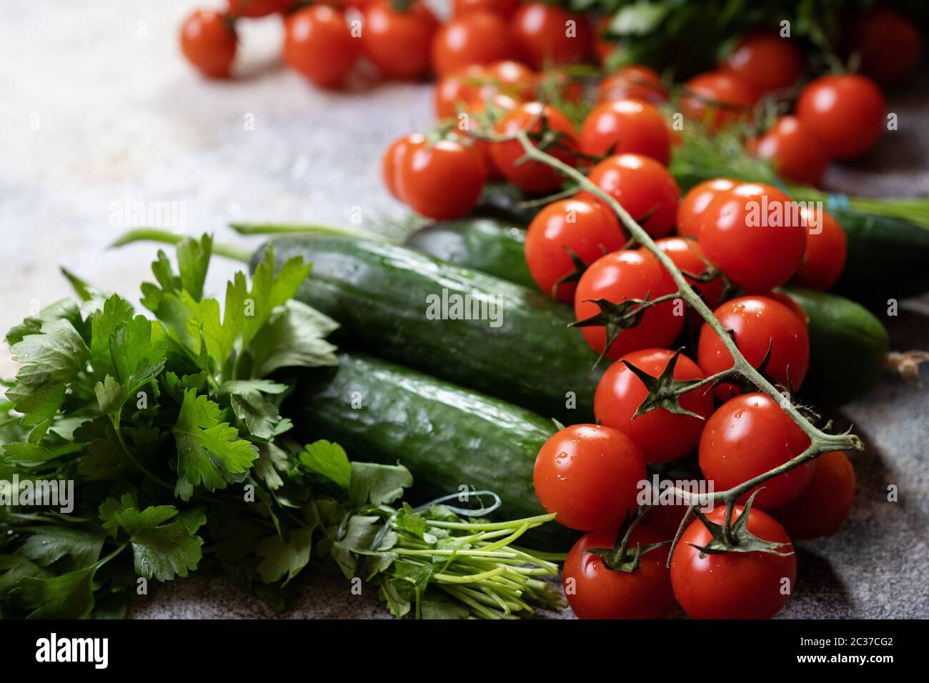 Raw organic vegetables for healthily cooking top view Vegan or diet ...