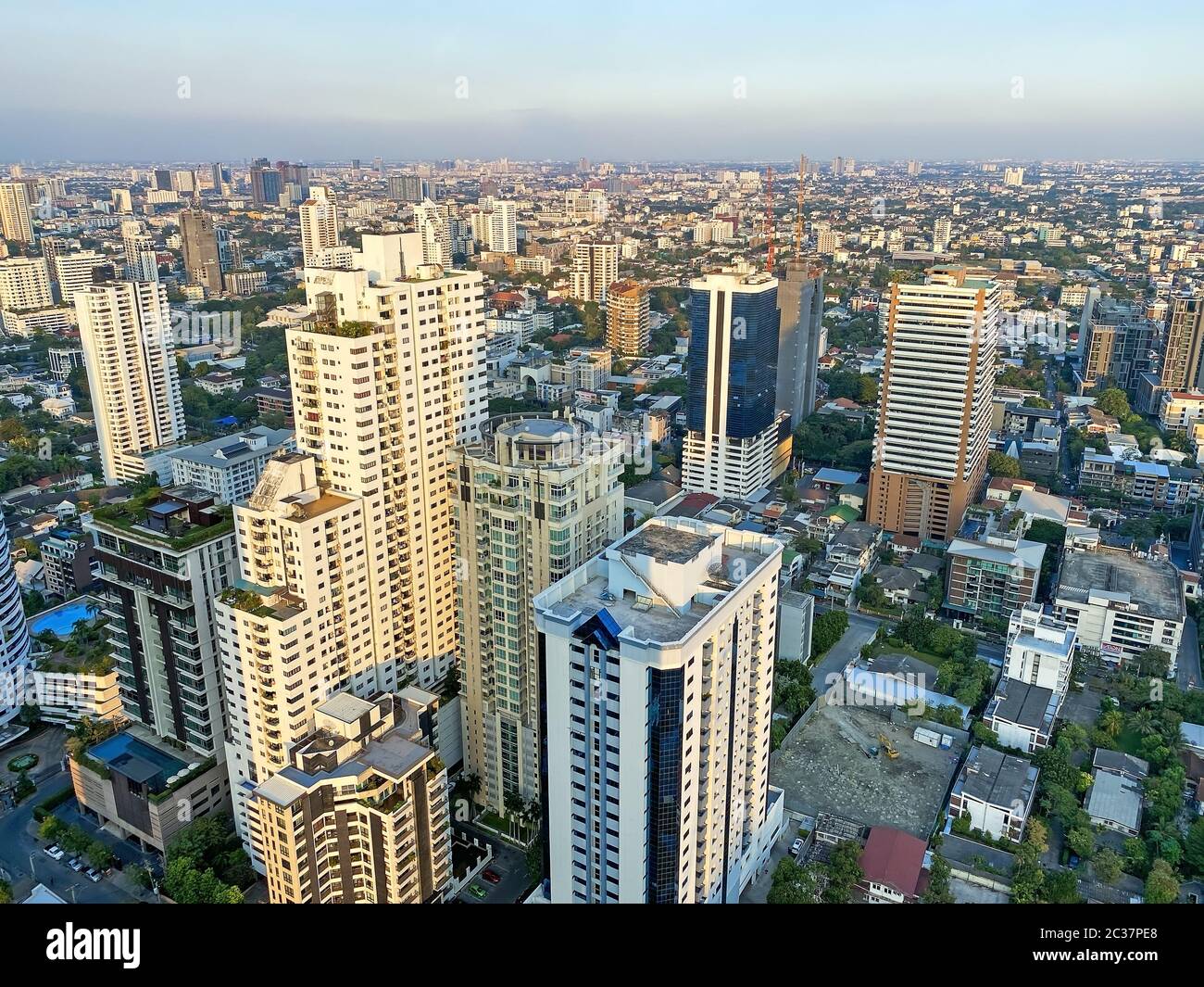 Bangkok Aerial View Stock Photo