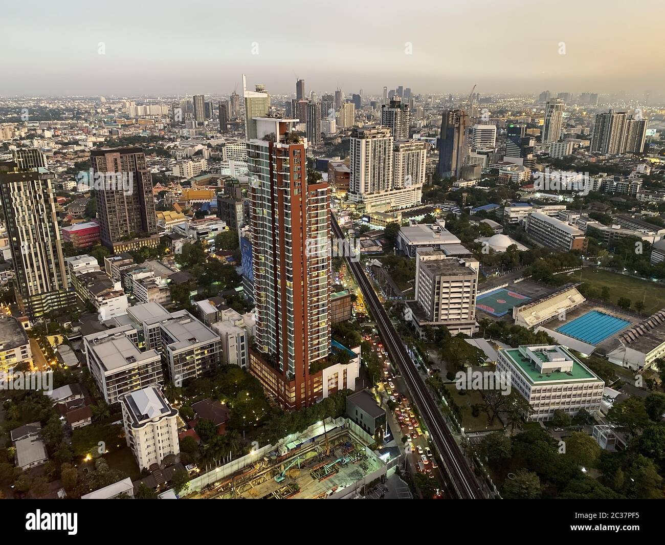 Bangkok Aerial View, capital city of
