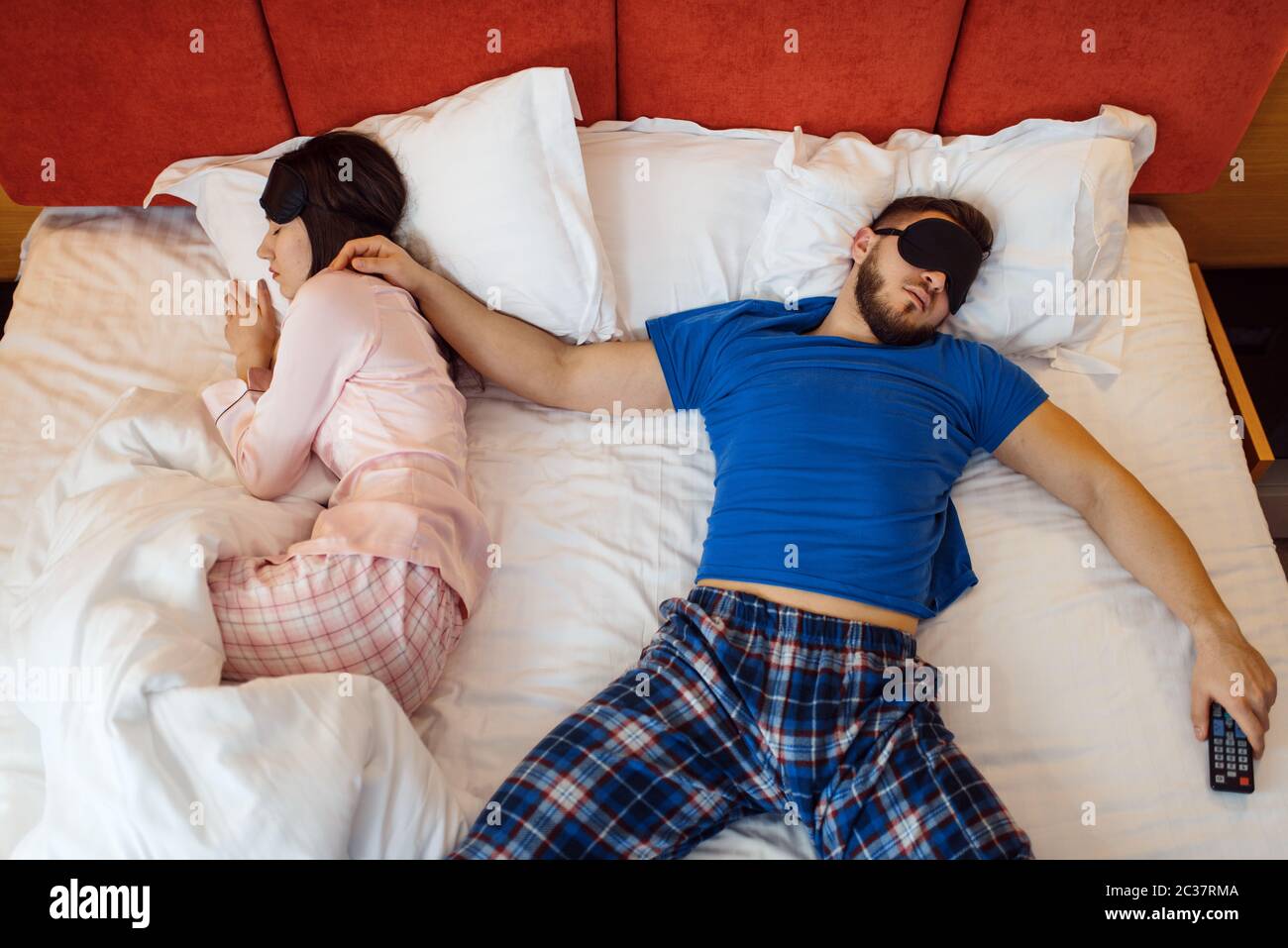People sprawled on bed hi-res stock photography and images - Alamy