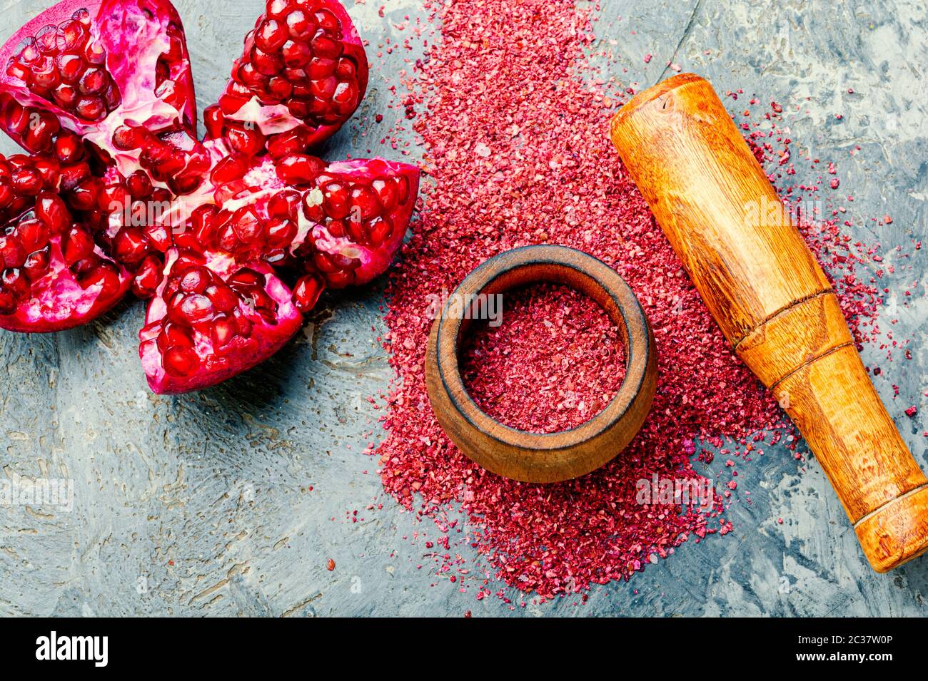 Fragrant spice made from pomegranate,Turkish seasoning.Crushed dried ...