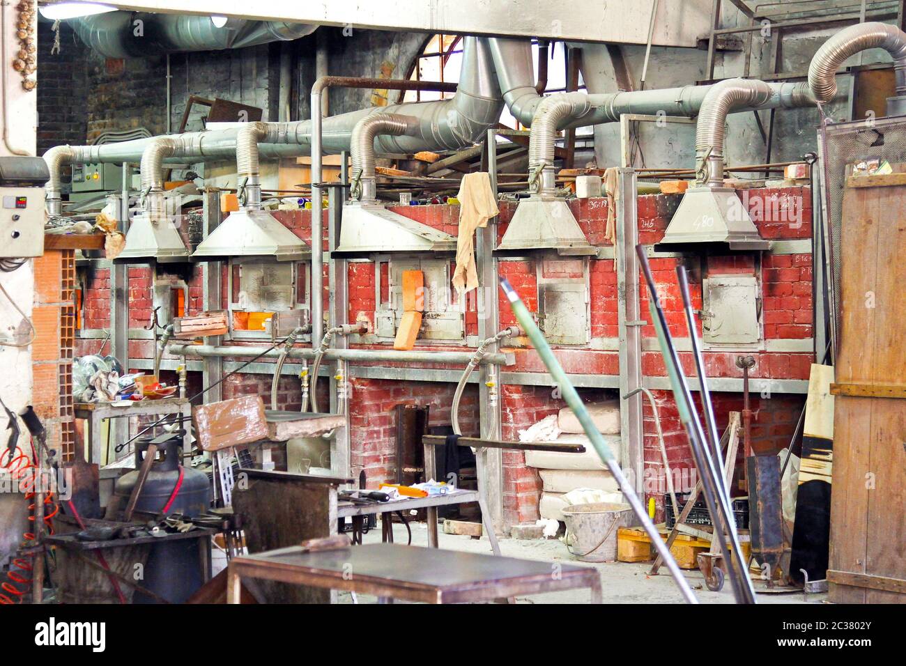 One of the famous Murano glass factories Stock Photo Alamy