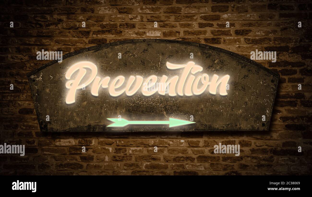 Street Sign to Prevention Stock Photo - Alamy