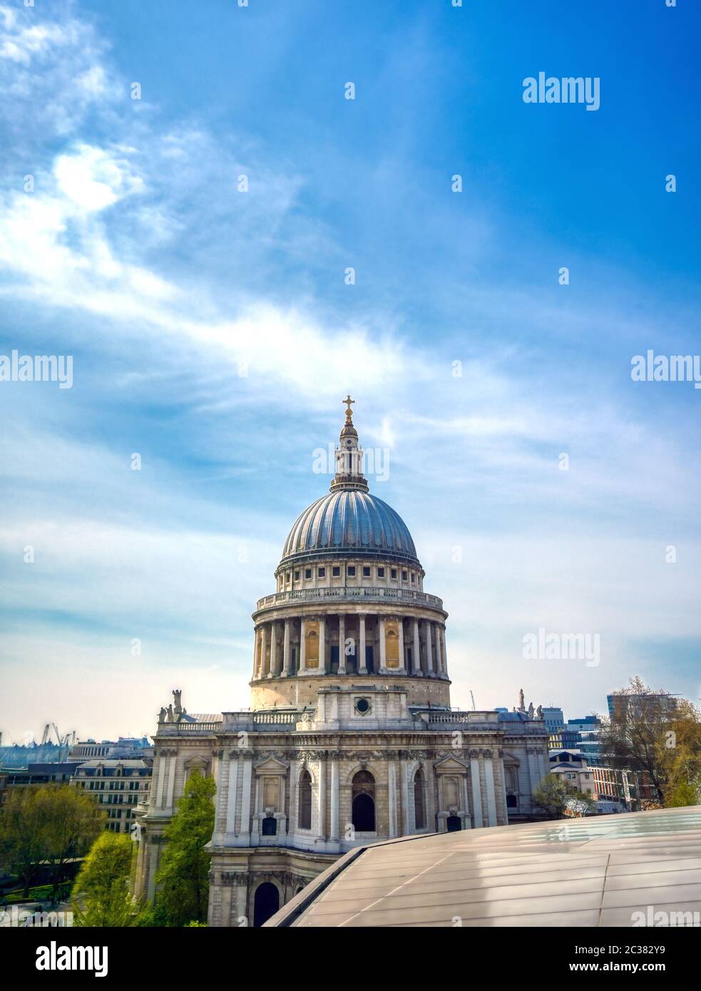 St. Paul's Cathedral in Central London, UK Stock Photo