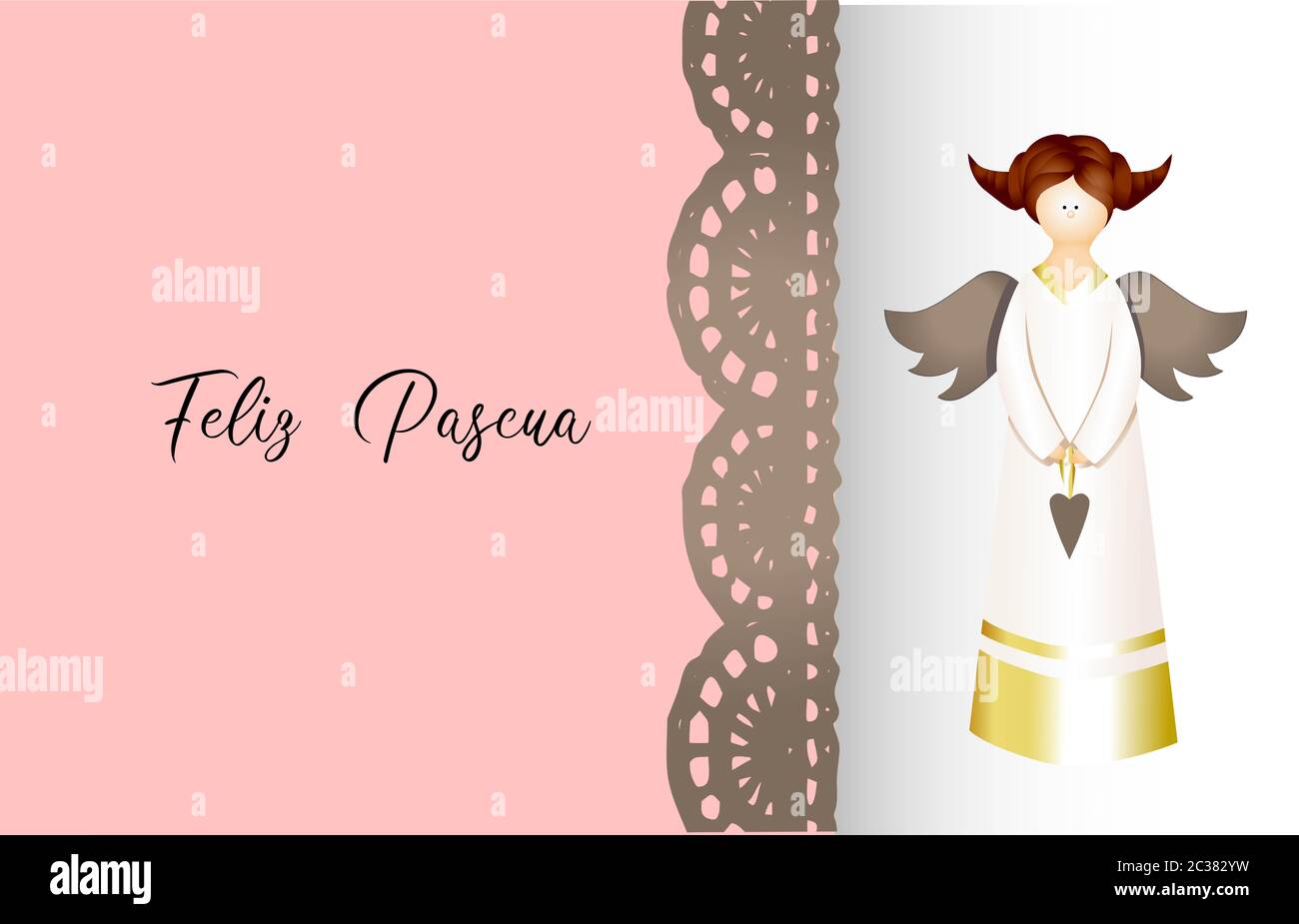 Easter card. Easter Sunday. Tender background with flowers. Vertical