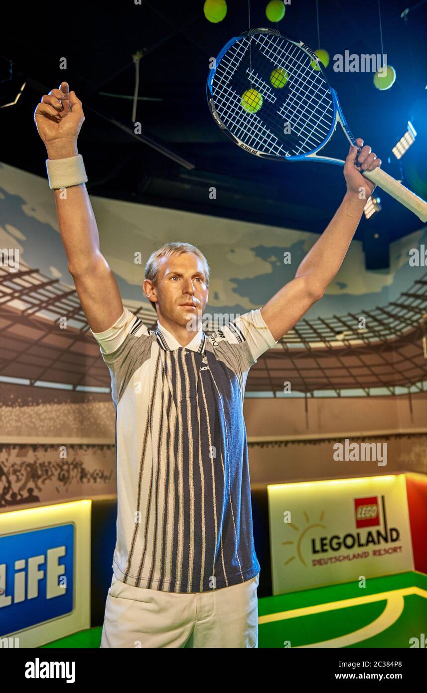 Thomas Muster wax figure in Madame Tussauds museum Stock Photo