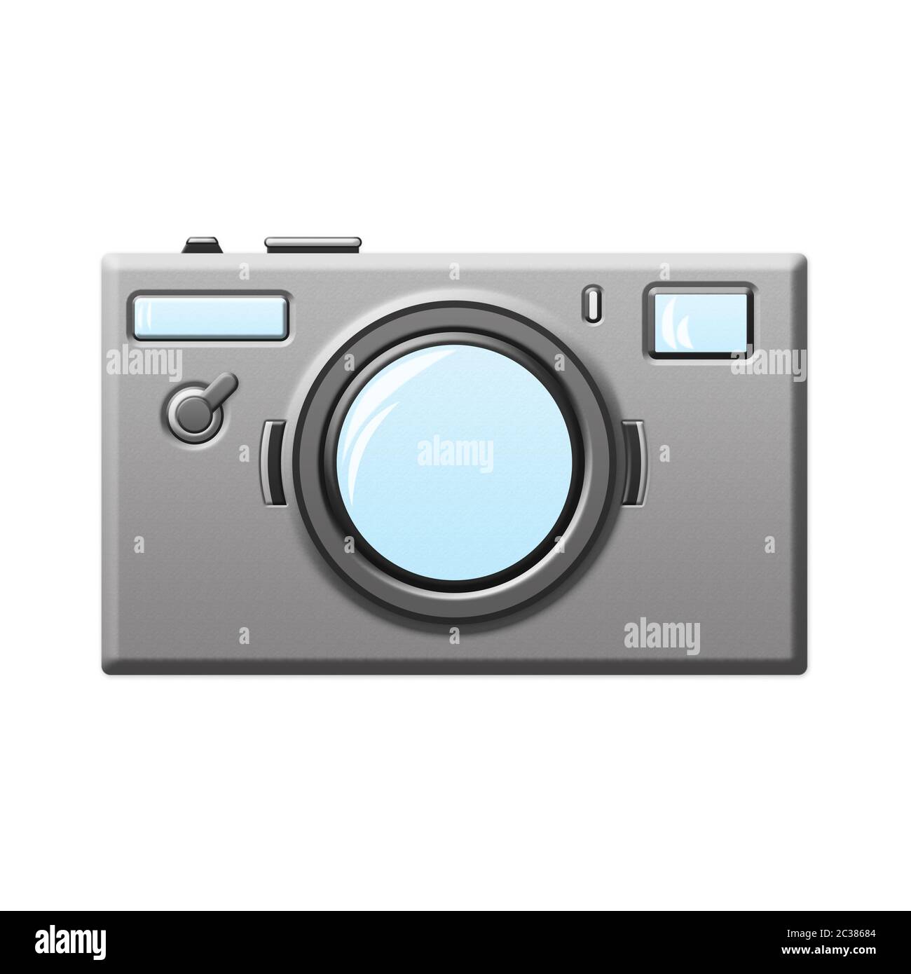 Photo Camera Isolated on White Background 3D Illustration Stock Photo ...