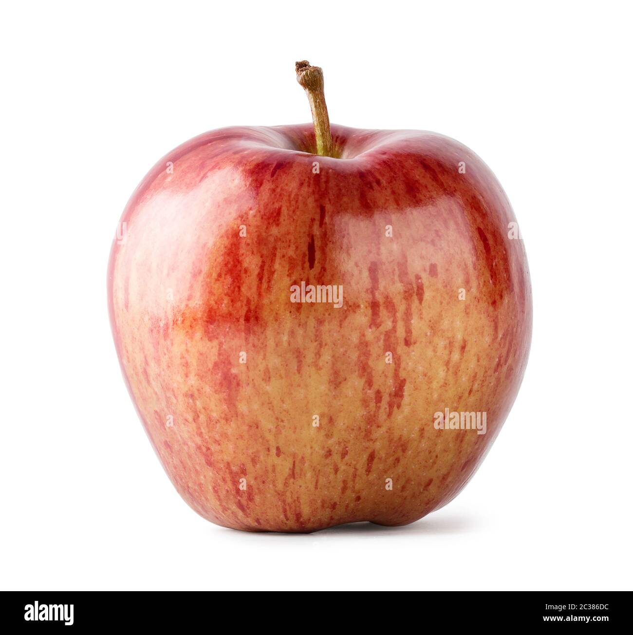 Red ripe apple isolated on white background Stock Photo - Alamy