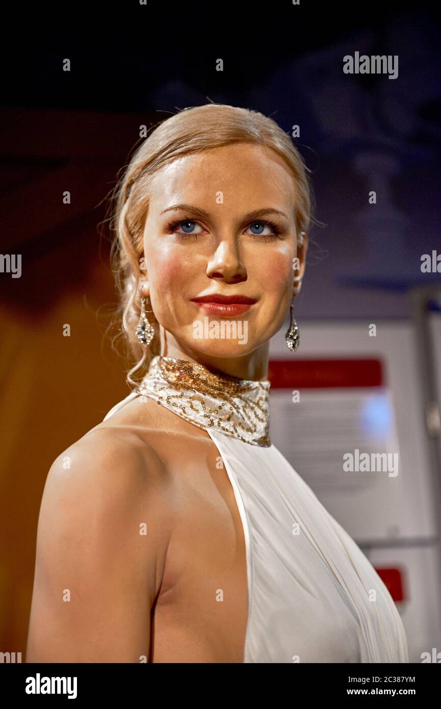 Nicole Kidman wax figure in Madame Tussauds museum Stock Photo Alamy