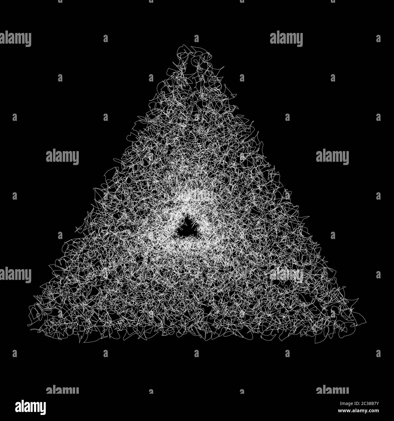 Scribble Triangle Abstract scribble triangle banner. Vector illustration Stock Photo - Alamy