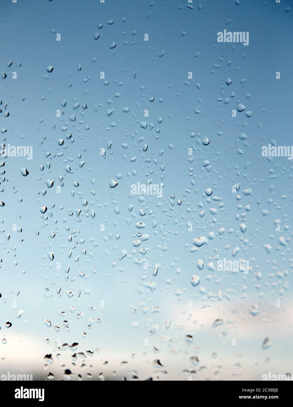Abstract background, water drops on a window glass, rainy day Stock ...