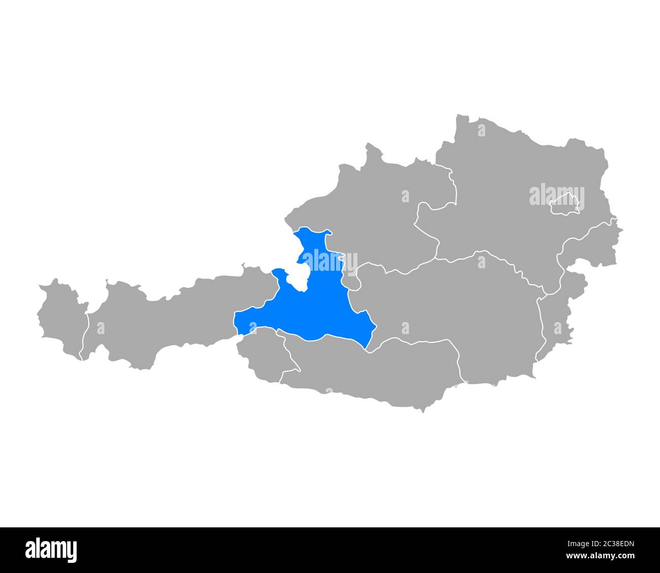 Map of Salzburg in Austria Stock Photo - Alamy