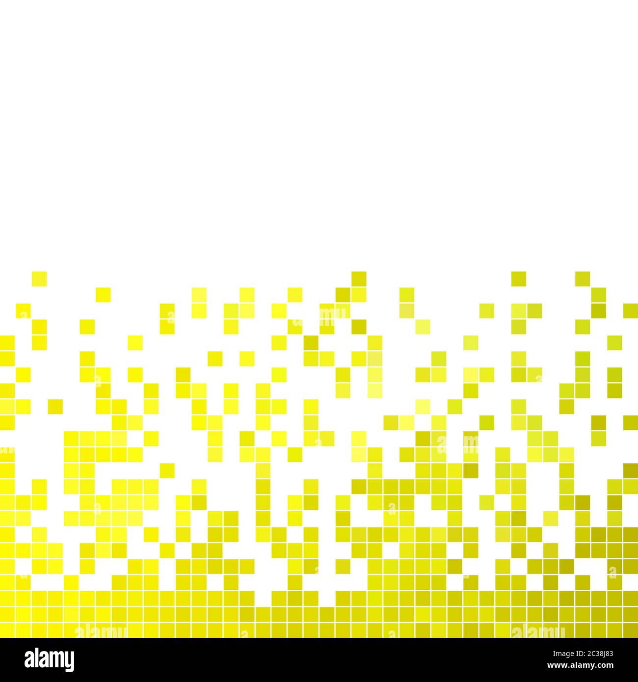 abstract square pixel mosaic background - yellow Stock Photo - Alamy