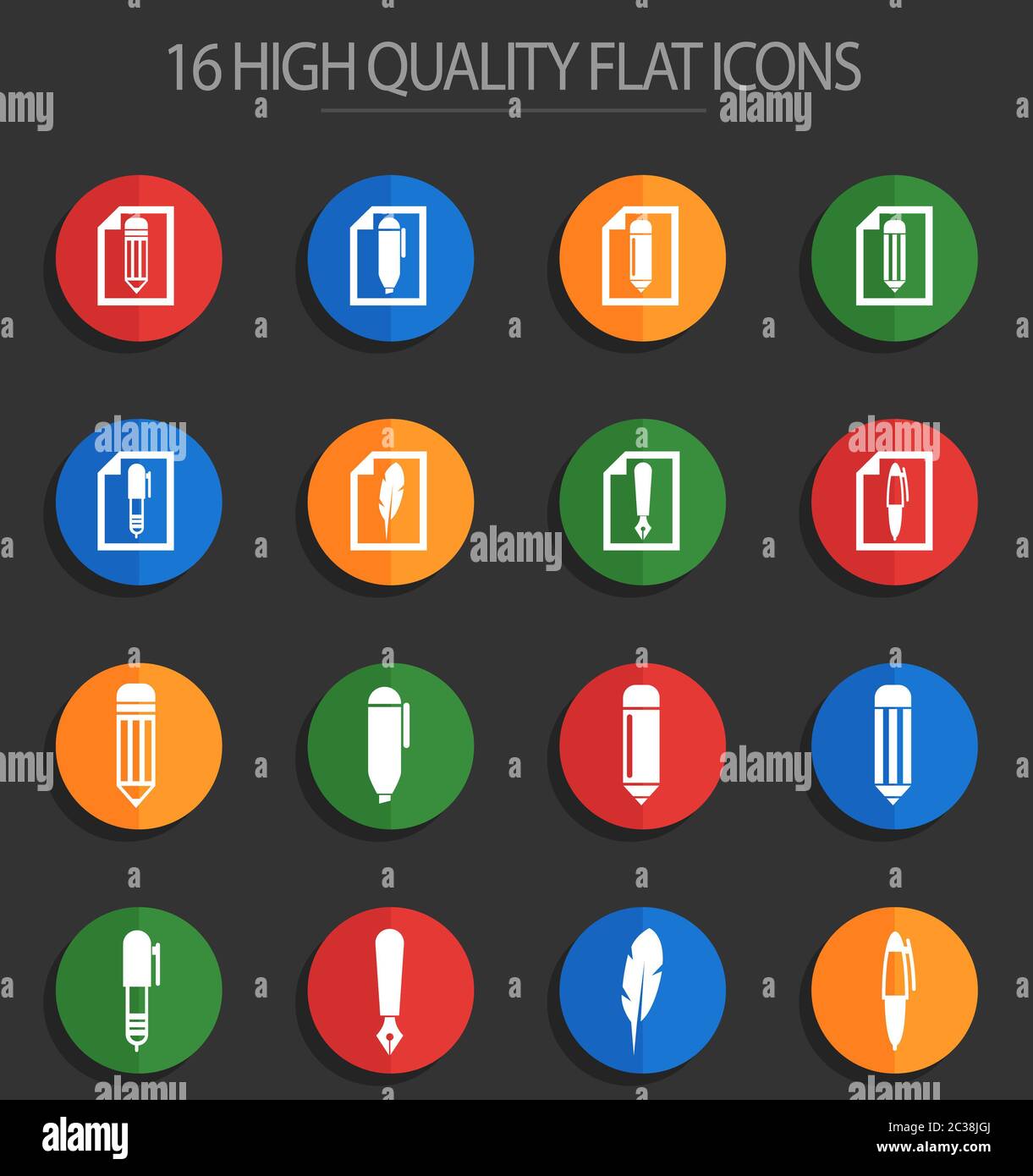 edit vector icons for web and user interface design Stock Photo - Alamy