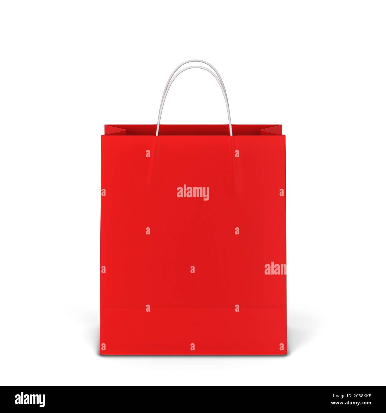 Blank shopping bag mockup. 3d illustration isolated on white background ...