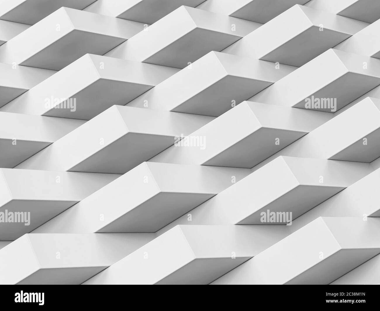 Abstract white geometric background. 3d illustration Stock Photo - Alamy