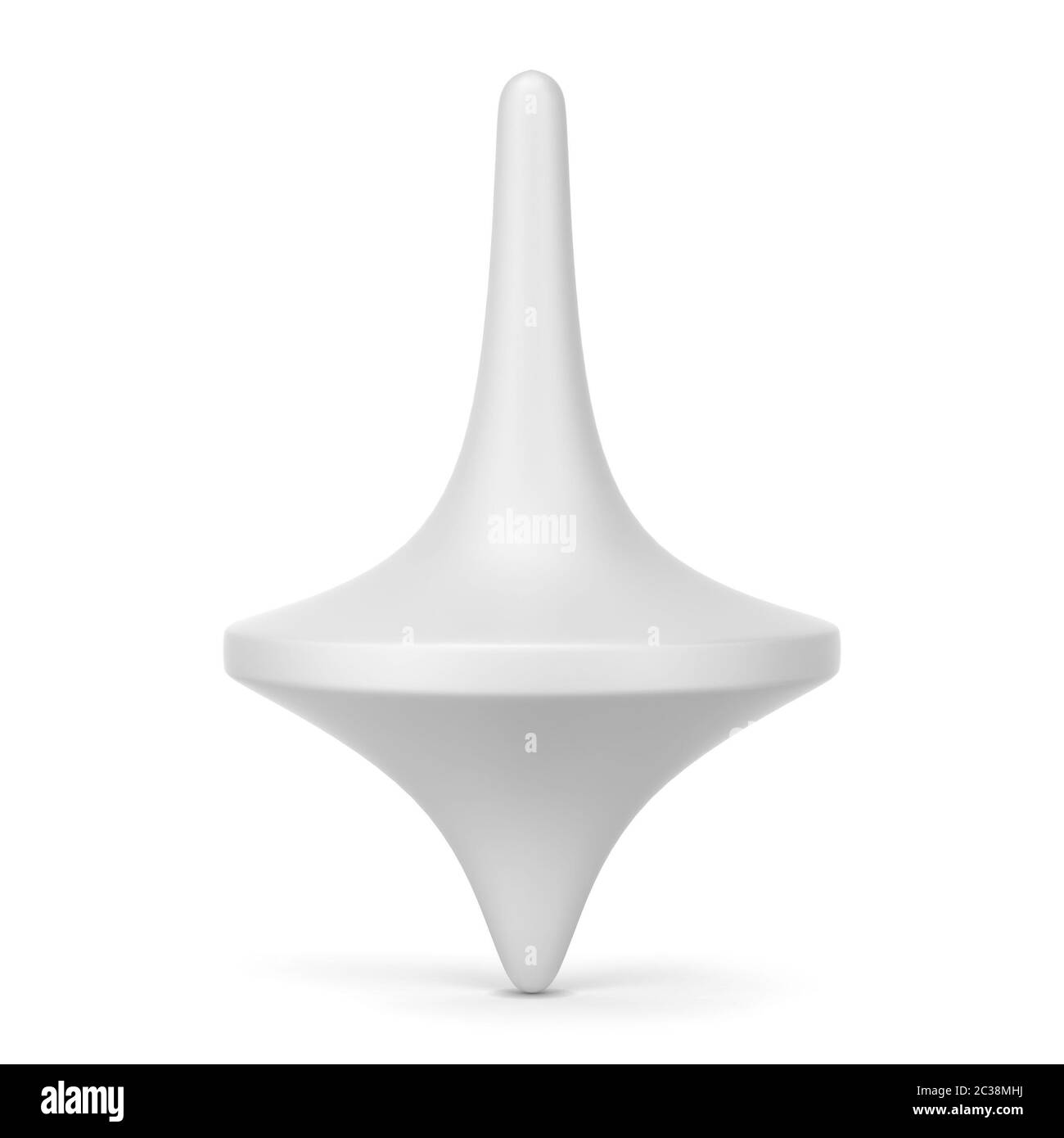 Spinning top toy. 3d illustration isolated on white background Stock